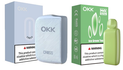 [Starter Pack] OKK Max Cross Series Device & Pod - Baby Blue