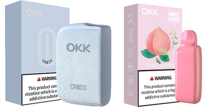 [Starter Pack] OKK Max Cross Series Device & Pod - Baby Blue