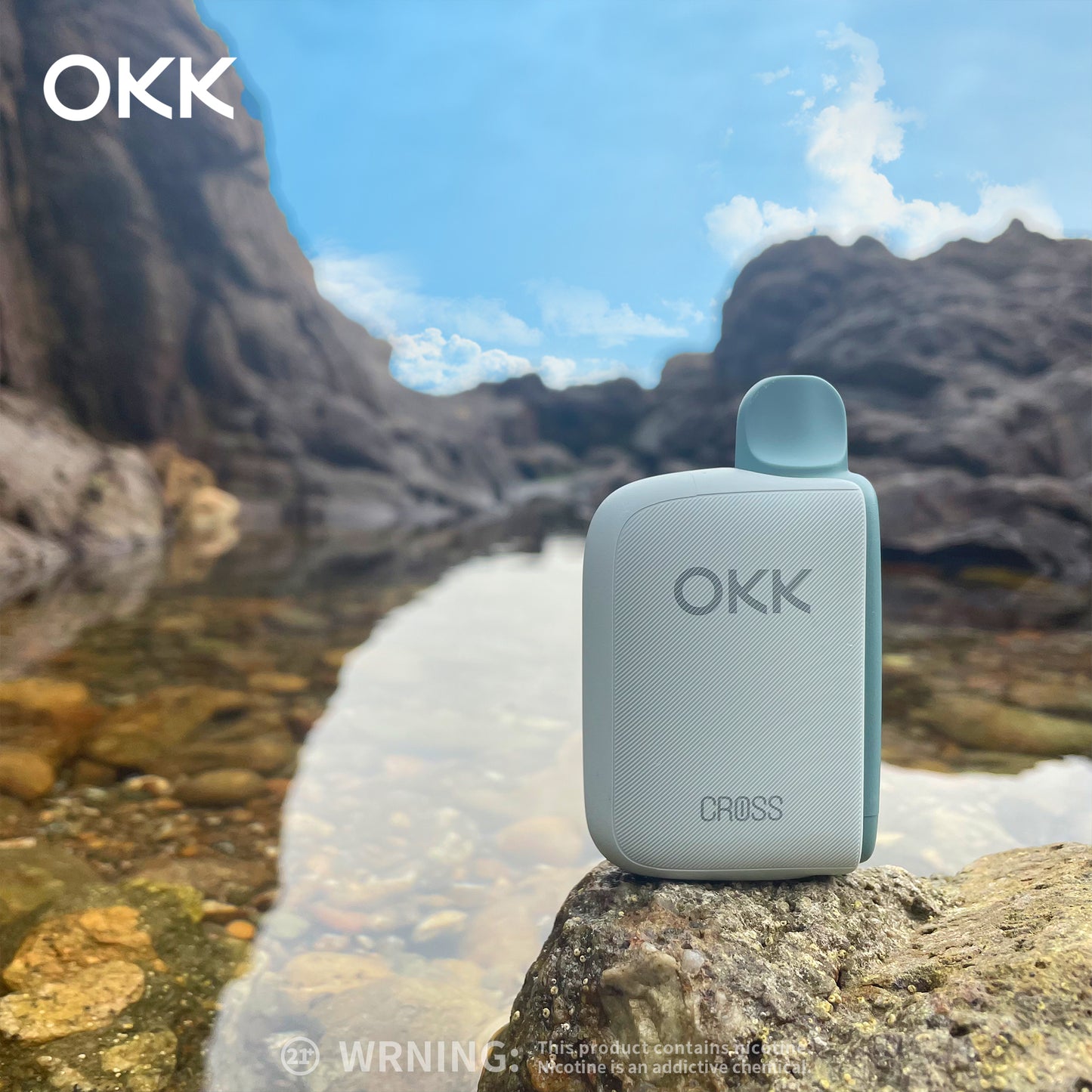 [Starter Pack] OKK Max Cross Series Device & Pod - Baby Blue