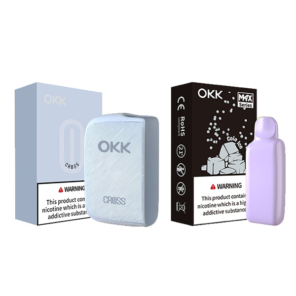 [Starter Pack] OKK Max Cross Series Device & Pod - Baby Blue