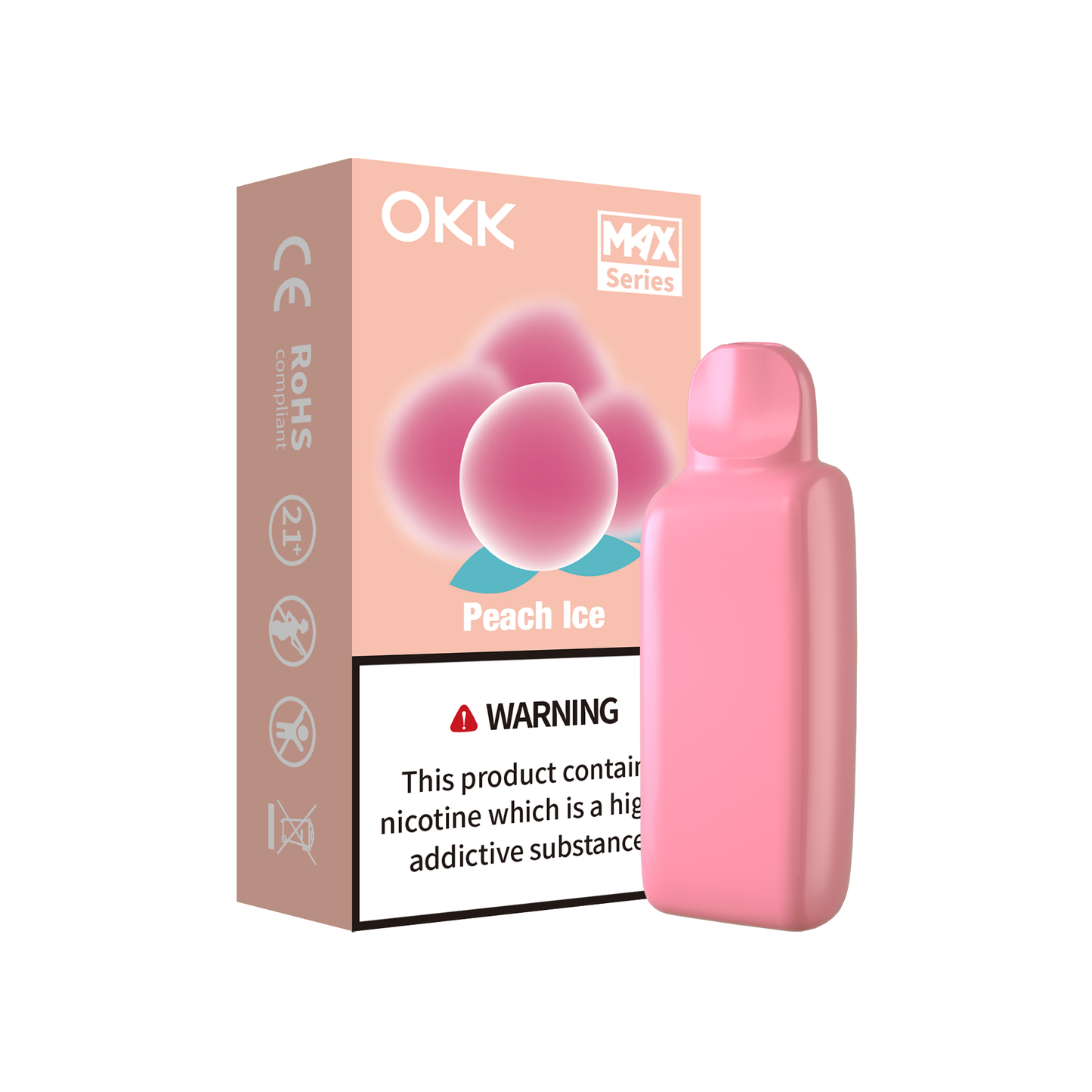 OKK Max Cross Series Replaceable Pod - Peach Ice