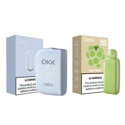 [Starter Pack] OKK Max Cross Series Device & Pod - Baby Blue