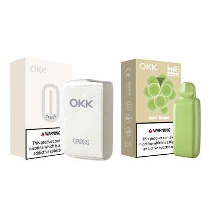 [Starter Pack] OKK Max Cross Series Device & Pod - Pure White