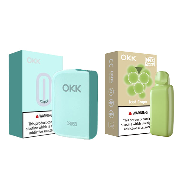 [Starter Pack] OKK Max Cross Series Device & Pod - Sea Green – OKK MALAYSIA