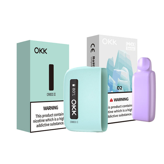 [Starter Pack] OKK Max Cross II Series Device & Pod - Baby Blue