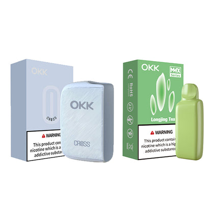 [Starter Pack] OKK Max Cross Series Device & Pod - Baby Blue