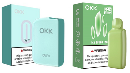 [Starter Pack] OKK Max Cross Series Device & Pod - Sea Green