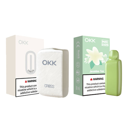 [Starter Pack] OKK Max Cross Series Device & Pod - Pure White