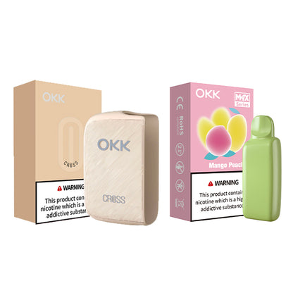 [Starter Pack] OKK Max Cross Series Device & Pod - Ivory