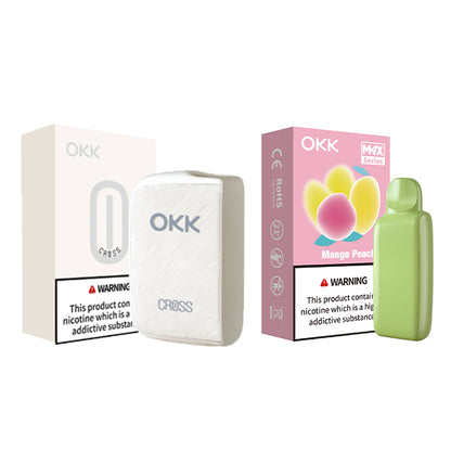 [Starter Pack] OKK Max Cross Series Device & Pod - Pure White