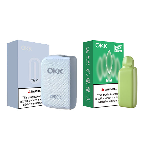 [Starter Pack] OKK Max Cross Series Device & Pod - Baby Blue