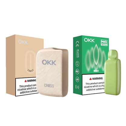 [Starter Pack] OKK Max Cross Series Device & Pod - Ivory