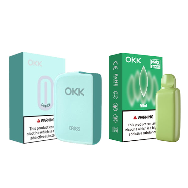 [Starter Pack] OKK Max Cross Series Device & Pod - Sea Green