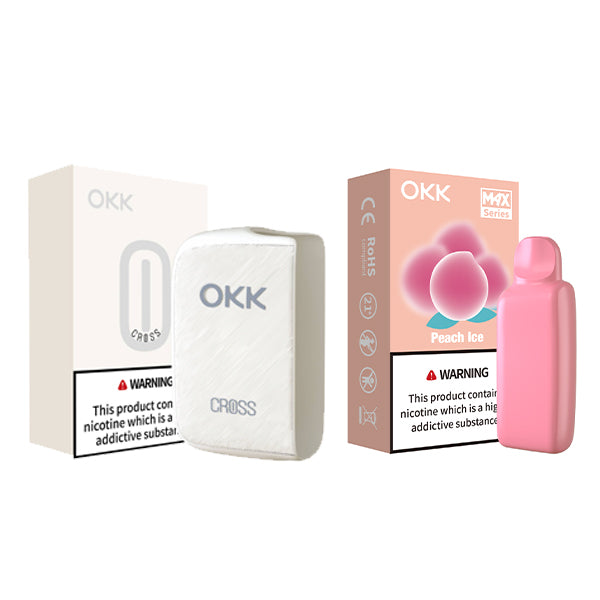 [Starter Pack] OKK Max Cross Series Device & Pod - Pure White