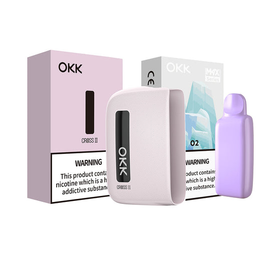 [Starter Pack] OKK Max Cross II Series Device & Pod - Sakura Pink