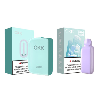 [Starter Pack] OKK Max Cross Series Device & Pod - Sea Green