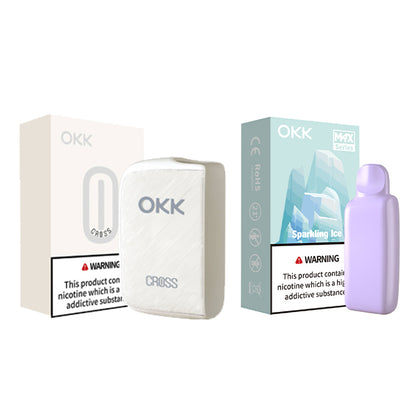 [Starter Pack] OKK Max Cross Series Device & Pod - Pure White