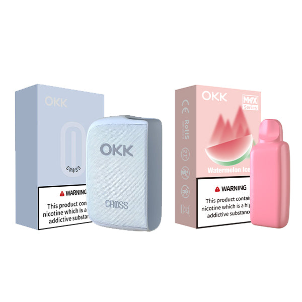 [Starter Pack] OKK Max Cross Series Device & Pod - Baby Blue