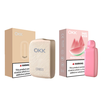 [Starter Pack] OKK Max Cross Series Device & Pod - Ivory